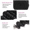 Jada Malaysian Deep Wave Human Hair Bundles with Lace Closure Extension