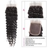 Jada Malaysian Deep Wave Human Hair Bundles with Lace Closure Extension
