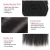 Jada Unprocessed Peruvian Straight Hair 4 Bundles with Lace Frontal Closure