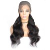 Jada Hair High Density Black Body Wave Virgin Human Full Frontal Wigs