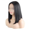 Jada Middle Part Silky Straight Short Bob Human Hair with Lace Closure