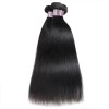 Jada Moldable Malaysian Straight Human Hair Weave 3 Bundles with Lace Closure